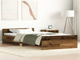 Bed Frame with Headboard Old Wood 80 x 200 cm Engineered Wood 8009030