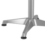ZNTS Outdoor Bar Table Height Adjustable Ø59.5x70/109.5 cm Aluminium 4007197
