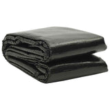 Rectangular Pool Cover 1000x600 cm PE Black 92966