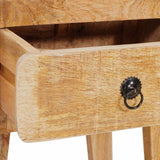 End Table with Drawer Brown 40 x 32 x 46 cm Solid Mango Wood 4104555