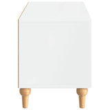 TV Cabinet High Gloss White Engineered Wood 896239