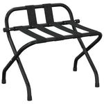 Luggage Rack with Backrest Black 56x39x52 cm 153075