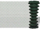 Chain Link Fence Steel 1,5x15 m Green 140346