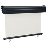 ZNTS Balcony Side Awning 85x250 cm Cream 48407