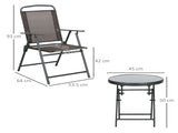 Three-Piece Garden Seat Set, with Glass-Top Table - Brown T3398P322118