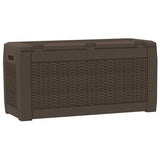 Garden Storage Box Brown 119x48x60 cm PP 152196