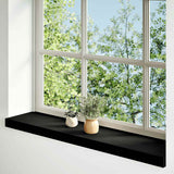 Window Sills 2 pcs Dark Brown 100x20x2 cm Solid Wood Oak 4009176