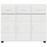 Sideboard FLORIN 88.5 x 30.5 x 73 cm High Gloss White 880315
