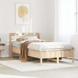 Bed Frame without Mattress 120x200 cm Solid Wood Pine 3306891