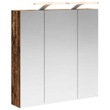Bathroom Mirror Cabinet Old Wood 70 x 14.5 x 70 cm 889101