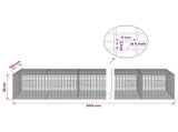 Gabion with 5 mm Wire and 5x2.5 cm Mesh 950x100x50 cm 3463861