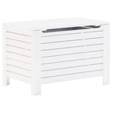 Storage Box with Lid RANA White 80x49x54 cm Solid Wood Pine 4002322