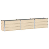Planter Ivory 240 x 40 x 45 cm Steel 42018084