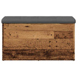 Storage Bench Old Wood 82x42x45 cm Engineered Wood 857617