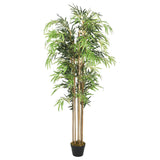 Artificial Bamboo Tree 1095 Leaves 150 cm Green 358986