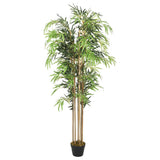 Artificial Bamboo Tree 1605 Leaves 180 cm Green 358987