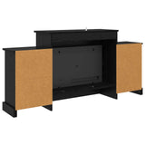 Electric Fireplace Black Oak 140 x 30 x 67 cm Engineered wood 8021144
