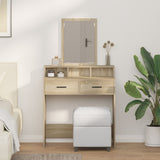 ZNTS Dressing Table with Drawers in Sonoma Oak - 79x41x140 cm 865138