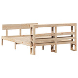Bed Frame without Mattress 140x190 cm Solid Wood Pine 3305792