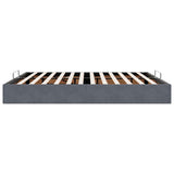 Ottoman Bed Frame No Mattress Dark Grey Super King Velvet 3311004