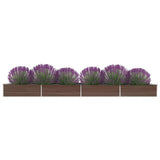 Raised Bed Brown Galvanised steel Large Raised Bed Rectangular 47074