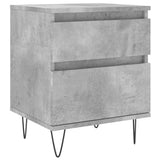 Bedside Cabinets 2 pcs Concrete Grey 40x35x50 cm Engineered Wood 830677