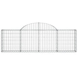 Arched Gabion Baskets 6 pcs 200x30x60/80 cm Galvanised Iron 3146072