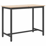 Table Natural 100 x 50 x 77 cm Engineered Wood and Steel 873784