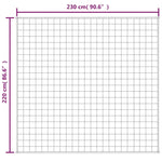 Weighted Blanket Blue 220x230 cm King 15 kg Fabric 3154863