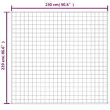 Weighted Blanket Blue 220x230 cm King 15 kg Fabric 3154863