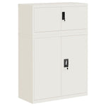 ZNTS File Cabinet White 90x40x130 cm Steel 3188311