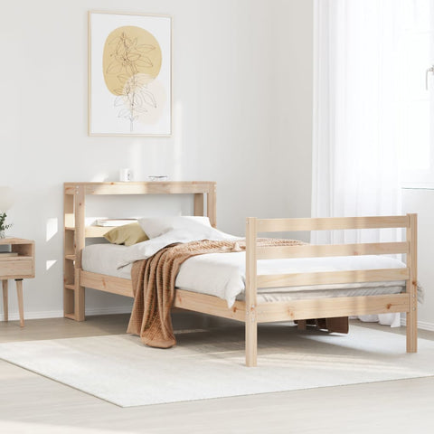 Bed Frame without Mattress 90x190 cm Single Solid Wood Pine 3305812