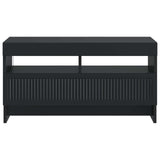 LED TV Cabinet Black Engineered Wood 896116