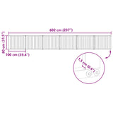 Dog Gate 6 pcs Black 100 x 80 cm Galvanised Steel 891994