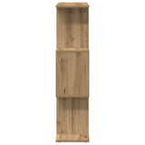Room Divider Bookcase 3-Tier Artisan Oak 70x24x97 cm Engineered Wood 858119