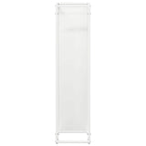 Firewood Rack White 25x25x100 cm Cold-rolled steel 864268