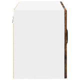 Wall Glass Cabinet LUCCA Smoked Oak 60 x 31 x 40 cm 884975