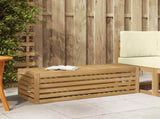 Outdoor Stool Bench White 115 x 43 x 37 cm Solid Acacia Wood 901691