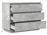 Bedside Cabinet Concrete Grey 71 x 34.5 x 75 cm Engineered wood 869637