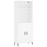 Highboard White 69.5x34x180 cm Engineered Wood 3189253