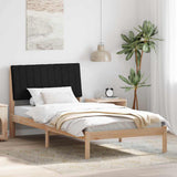 Bed Frame with Headboard Brown 100 x 200 cm Solid Pine Wood 878911