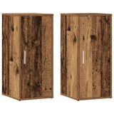 Shoe Cabinets 2 pcs Old Wood 32x35x70 cm Engineered Wood 856705