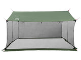Camping Tarp with Mesh Walls Green 340 x 260 x 220 cm 42028563