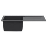 Kitchen Sink Single Basin Granite 78 x 50 x 20 cm Graphite 42053757