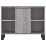 Bathroom Cabinet Grey Sonoma 80x33x60 cm Engineered Wood 831642