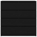 Sideboard Black Oak 100x35x99 cm Engineered Wood 3328490