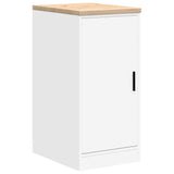 Garage Storage Cabinet White 40x51x85 cm Solid Wood Pine 860562