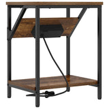 Bedside Cabinet 2 pcs Smoked Oak 38 x 30 x 48 cm 859585