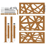 Garden Gate 100x125 cm Weathering Steel Light Design 4100955