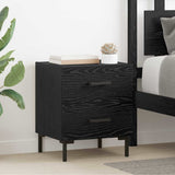 Bedside Cabinet Black Oak 40 x 35 x 47.5 cm Engineered Wood 882017
